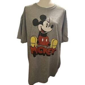 Disney Mickey Mouse Classic T-Shirt Gray Size XL, NWOT, Unisex